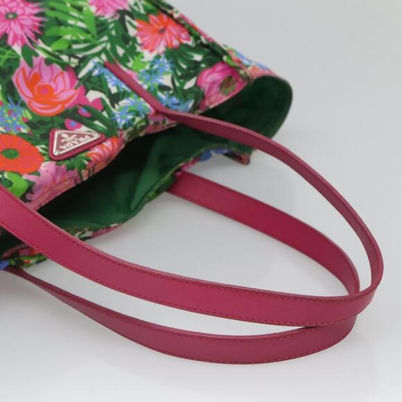 PRADA Tote Bag Nylon Multicolor Silver - Picture 7 of 13